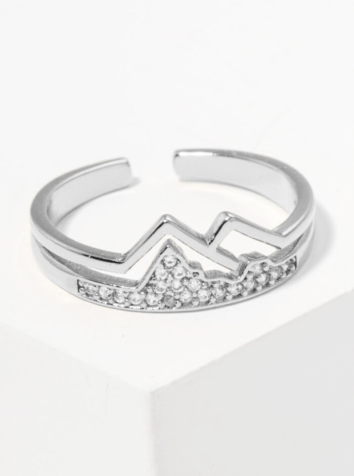 Mountain Shaped Adjustable Ring - Image 1