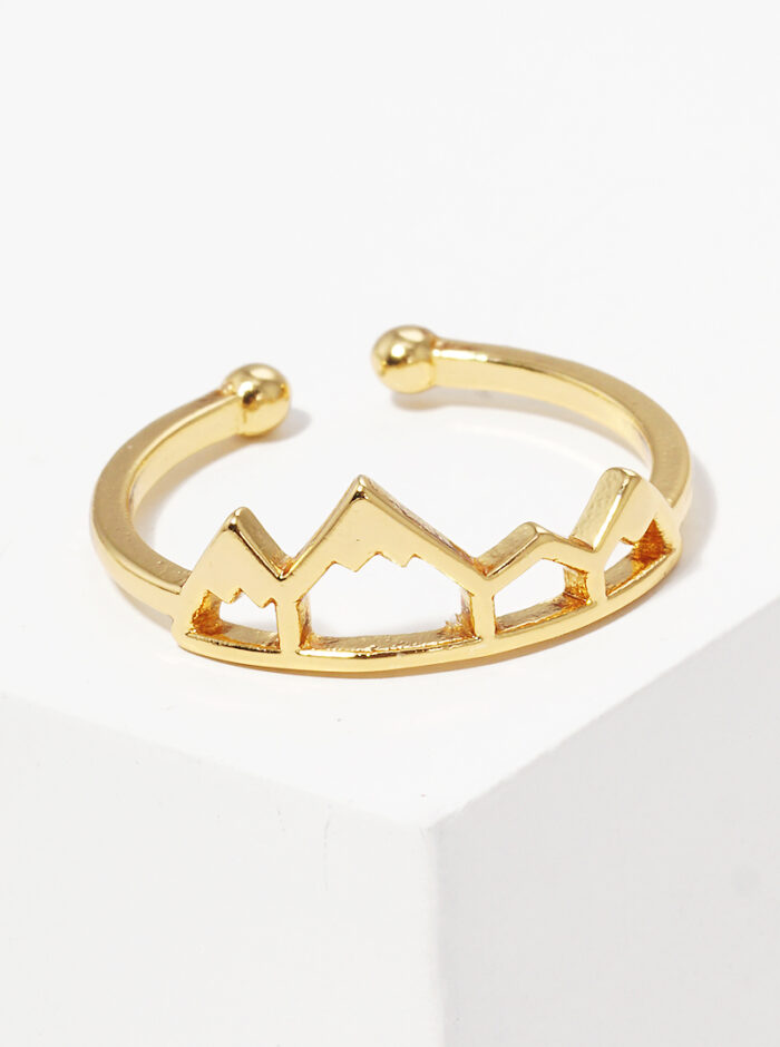 Mountain Shape Adjustable Ring - Image 1