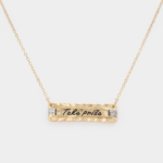 "Take pride" Bar Necklace