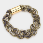 Bling Braided Magnetic Bracelet