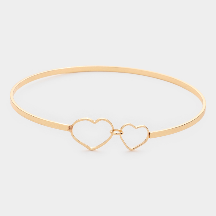 Double Open Heart Bracelet - Image 1