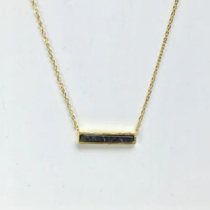 Minimalist Gemstone Bar Necklace