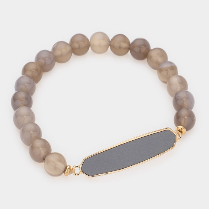 Natural Stone Stretch Bracelets - Image 1