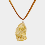 Suede Druzy Pendant Necklace - Image 2