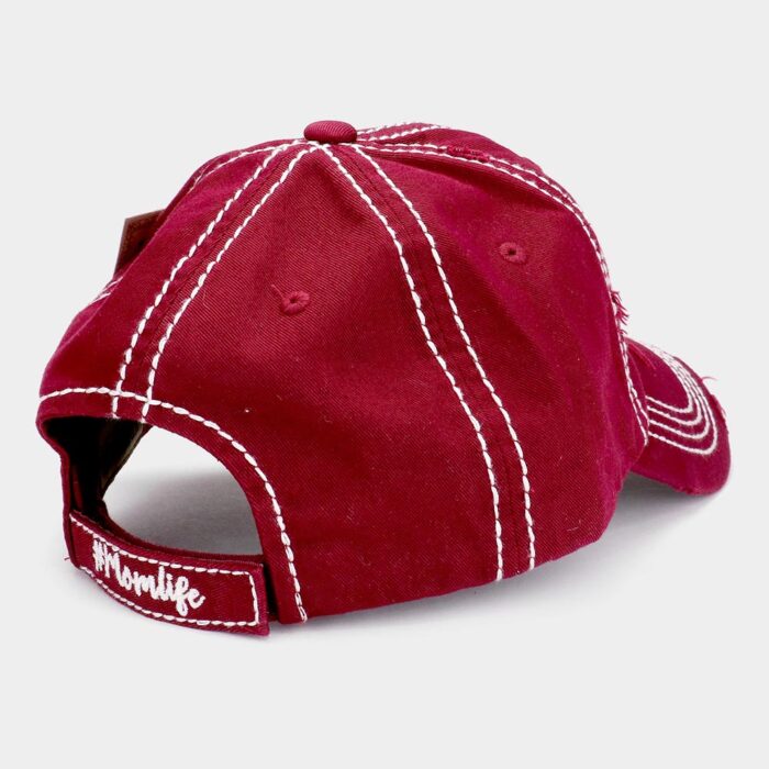 Mom Life Leopard Pattern Detail Vintage Baseball Cap - Image 2