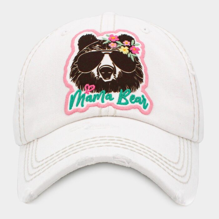 Mama Bear Message Vintage Baseball Cap - Image 1