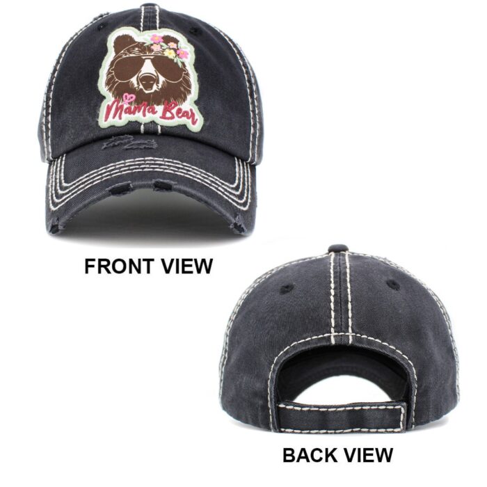Mama Bear Message Vintage Baseball Cap - Image 2