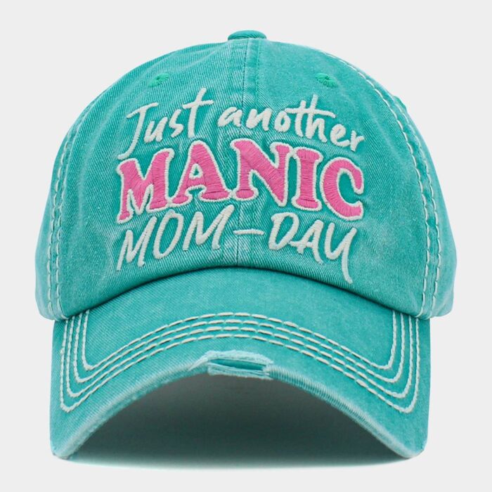 Just Another Manic Mom-Day Message Vintage Baseball Cap - Image 1