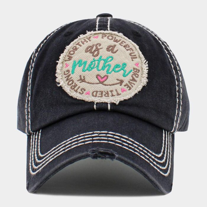As A Mother Message Vintage Baseball Cap - Image 1