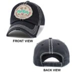 as a mother Message Vintage Baseball Cap - Image 2