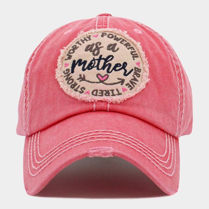 As A Mother Message Vintage Baseball Cap - Image 1