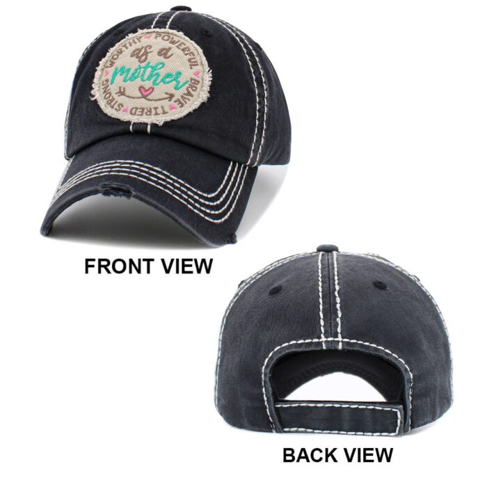 As A Mother Message Vintage Baseball Cap - Image 2