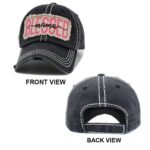 Blessed Mama Message Vintage Baseball Cap - Image 2