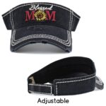 Blessed Mom Sunflower Vintage Visor Hat - Image 3