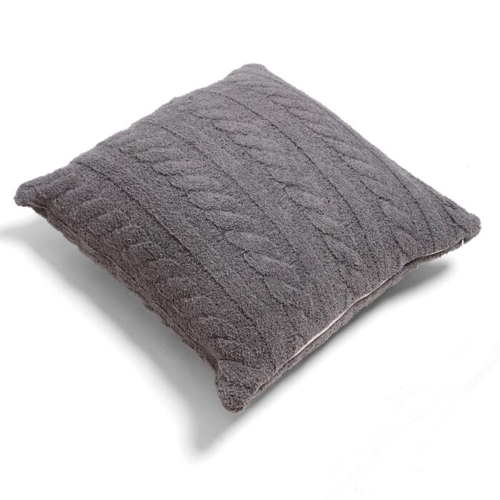 Braided Cable Knit Cushion Cover - Image 3