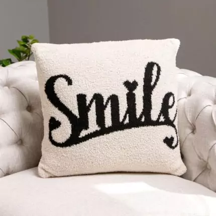 Smile Message Cushion Cover