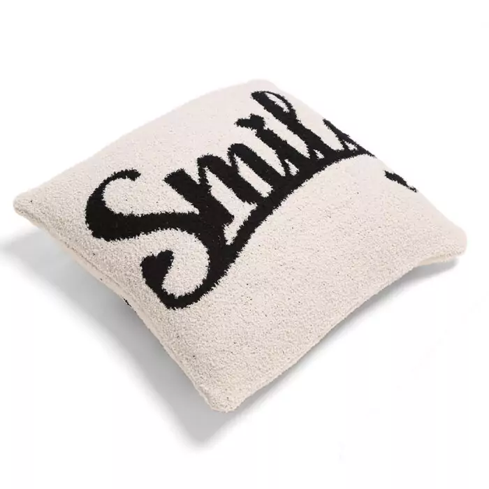 Smile Message Cushion Cover - Image 4