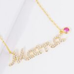 October Birthstone MAMA Message Pendant Necklace - Image 2