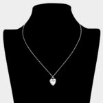 MAMA Message Metal Heart Pendant Necklace - Image 2