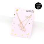 2PCS - Enamel Elephant Pendant Moms and Kids Set Necklaces