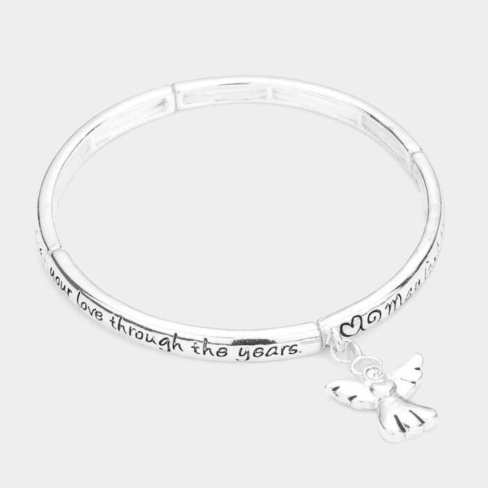 Mom'S Blessing Message Stretch Bracelet - Image 2