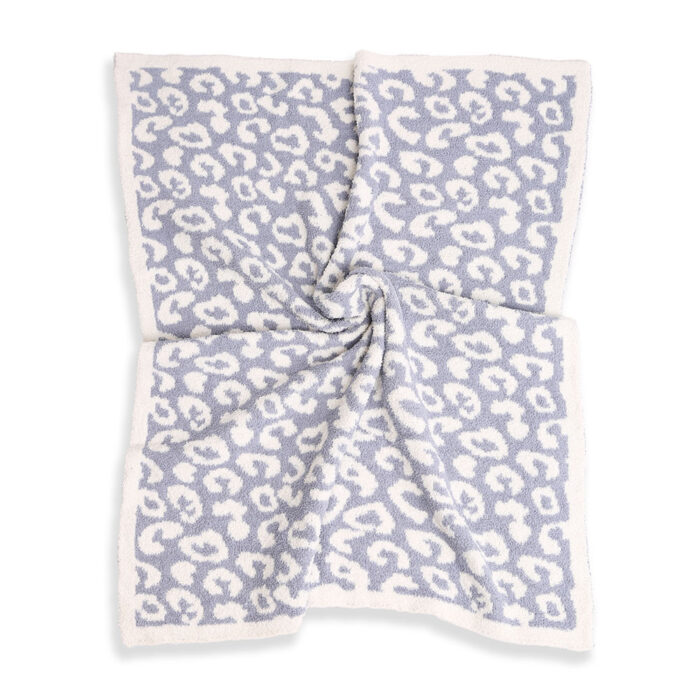 Leopard Patterned Reversible Kids Throw Blanket - Image 2