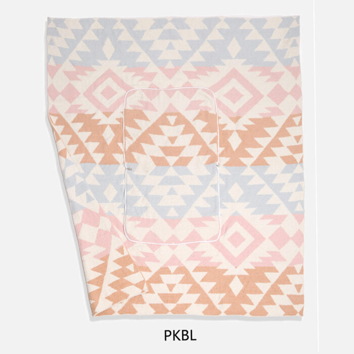 2 In 1 Reversible Boho Tribal Patterned Blanket / Pillow - Image 4