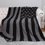 American USA Flag Reversible Throw Blanket - Image 2