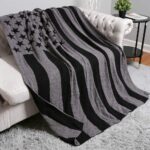 American USA Flag Reversible Throw Blanket - Image 3