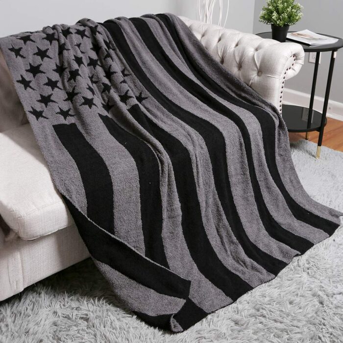 American Usa Flag Reversible Throw Blanket - Image 3