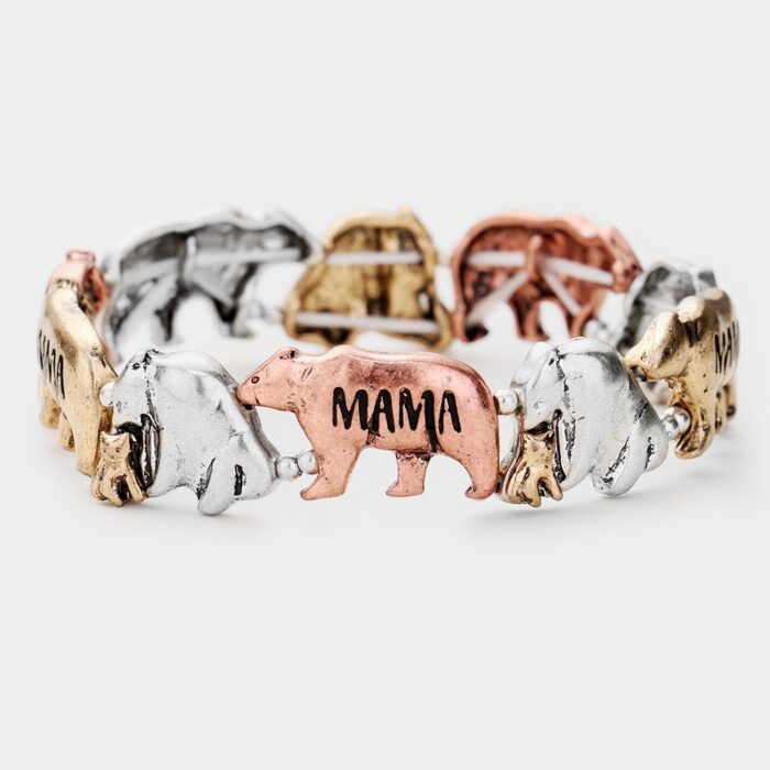 Mama Metal Stretch Bracelet - Image 1