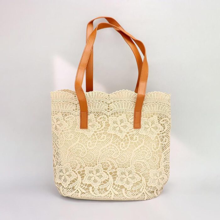Flower Lace Tote Bag / Shoulder Bag - Image 1