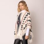 Fringed Aztec Poncho - Image 3