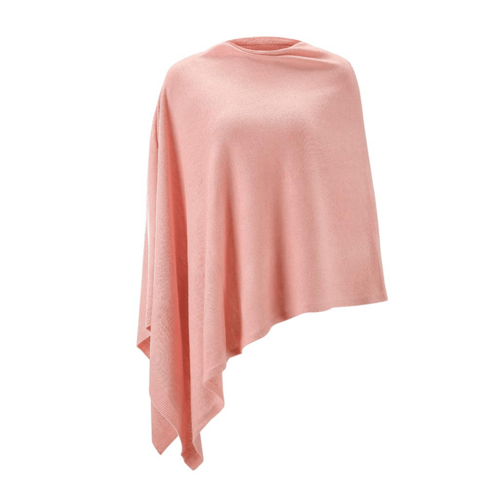 Solid Scarf Poncho - Image 1
