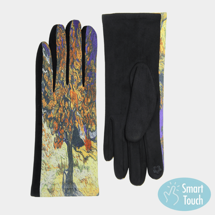 Touch Screen Gloves-Oil Painting Print - Image 1