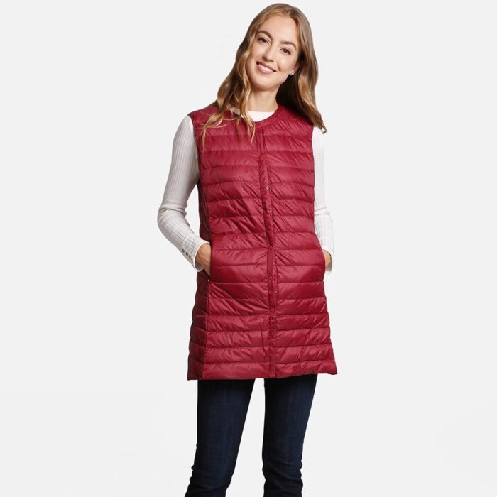 Puffer Button Vest - Image 1