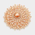 Glass Crystal Bubble Brooch