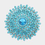Glass Crystal Bubble Brooch - Image 3