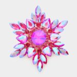 Marquise Stone Cluster Brooch - Image 2