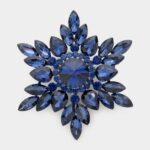 Marquise Stone Cluster Brooch