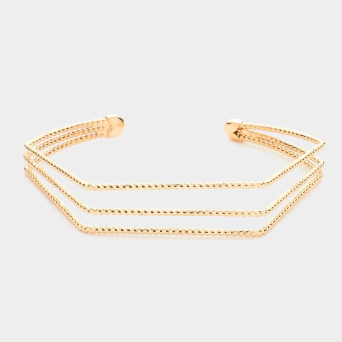 Angled Split Metal Cuff - Image 2