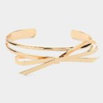 Metal Bow Cuff Bracelet - Image 2