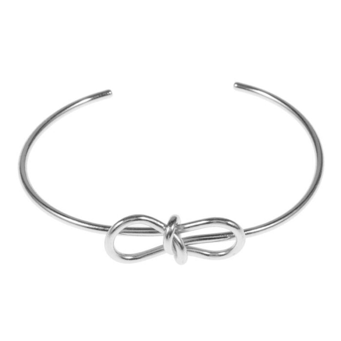 Metal Wire Bow Cuff Bracelet - Image 1