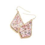 Sparkly Moroccan Drop Frame Dangle Earrings