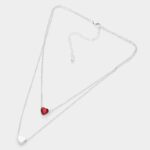 Layered Heart Pendant Necklace