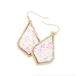 Sparkly Moroccan Drop Frame Dangle Earrings - Image 2