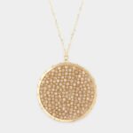 Faceted Bead Wrapped Long Pendant - Image 4