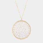 Faceted Bead Wrapped Long Pendant - Image 3