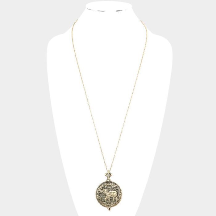 Elephant Magnifying Glass Pendant - Image 3