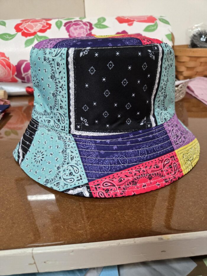 Paisley Print Reversible Bucket Hat - Image 4